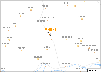 map of Shaxi