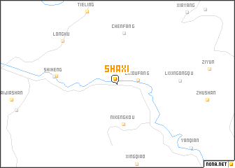 map of Shaxi