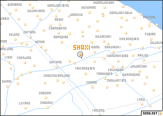 map of Shaxi