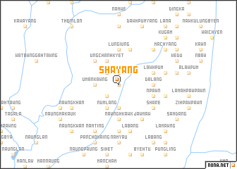 map of Shayang