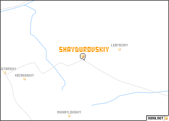 map of Shaydurovskiy