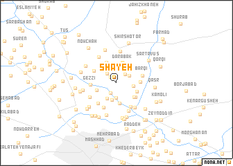 map of Shāyeh