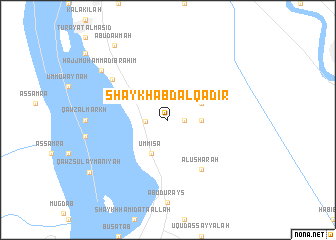 map of Shaykh ‘Abd al Qādir