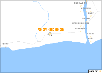 map of Shaykh Aḩmad