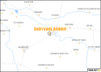 map of Shaykh al Arba‘īn