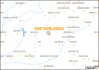 map of Shaykh al Ḩadīd