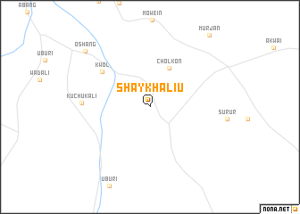 map of Shaykh Aliu