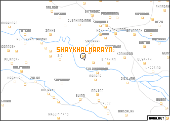 map of Shaykh al Mārayn