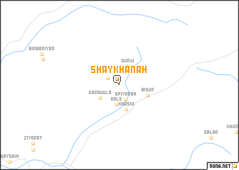 map of Shaykhānah