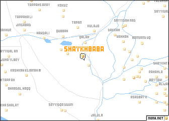 map of Shaykh Bābā