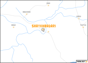 map of Shaykh Badarī