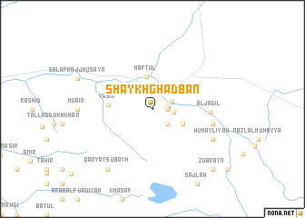 map of Shaykh Ghaḑbān