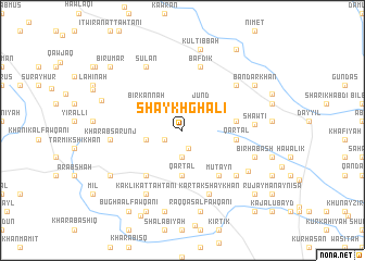 map of Shaykh Ghālī