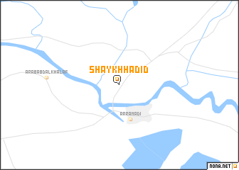 map of Shaykh Ḩadīd
