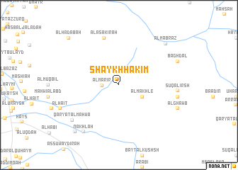 map of Shaykh Ḩakīm