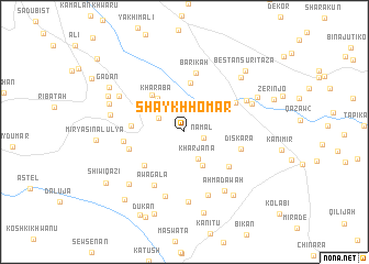 map of Shaykh Hōmar