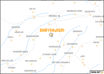 map of Shaykh Jigrī