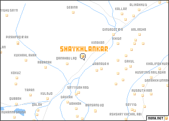 map of Shaykh Lankar