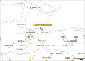 map of Shaykh Man‘ī