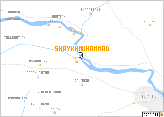 map of Shaykh Muḩammad