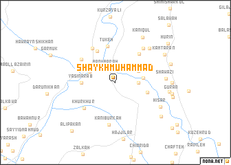 map of Shaykh Muḩammad