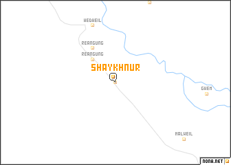 map of Shaykh Nūr