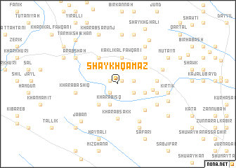 map of Shaykh Qamaz