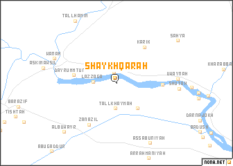 map of Shaykh Qarah