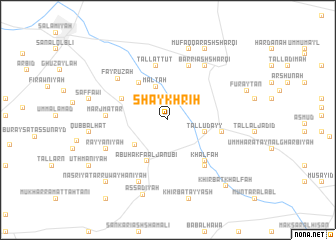 map of Shaykh Rīḩ