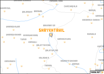 map of Shaykh Ţawīl