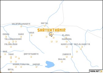 map of Shaykh Thāmir