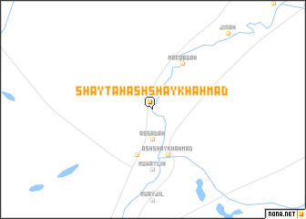 map of Shaytaḩ ash Shaykh Aḩmad