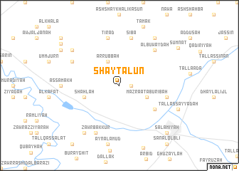map of Shaytalūn