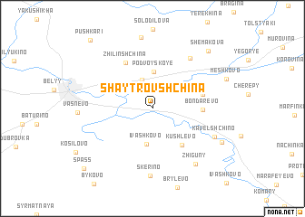 map of Shaytrovshchina