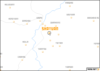 map of Shayuan