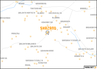 map of Shāzand
