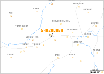 map of Shazhouba