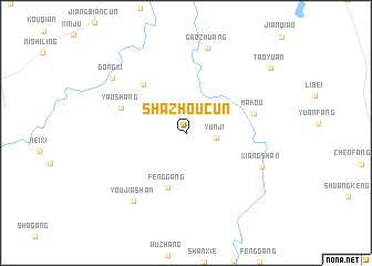 map of Shazhoucun