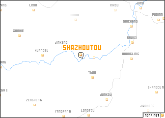 map of Shazhoutou