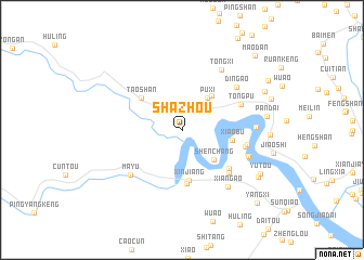 map of Shazhou