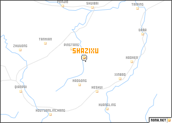 map of Shazixu