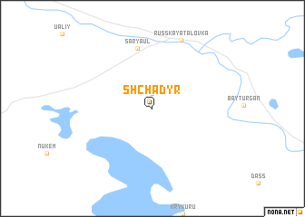 map of Shchadyr