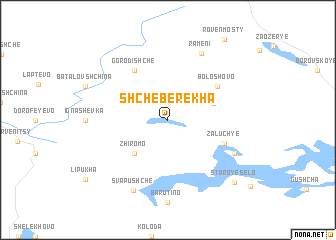 map of Shcheberekha