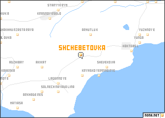 map of Shchebetovka