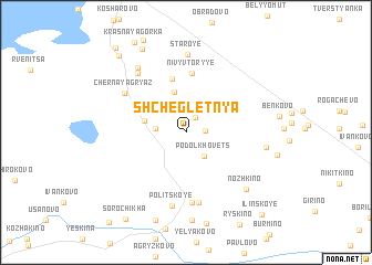 map of Shchegletnya