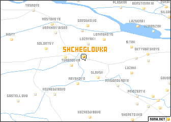 map of Shcheglovka