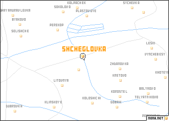 map of Shcheglovka