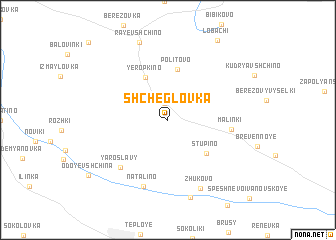 map of Shcheglovka