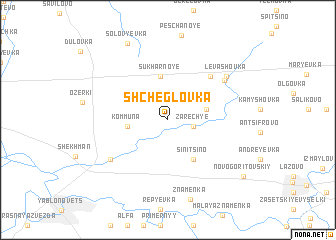 map of Shcheglovka