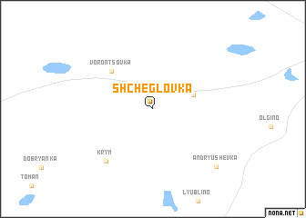 map of Shcheglovka